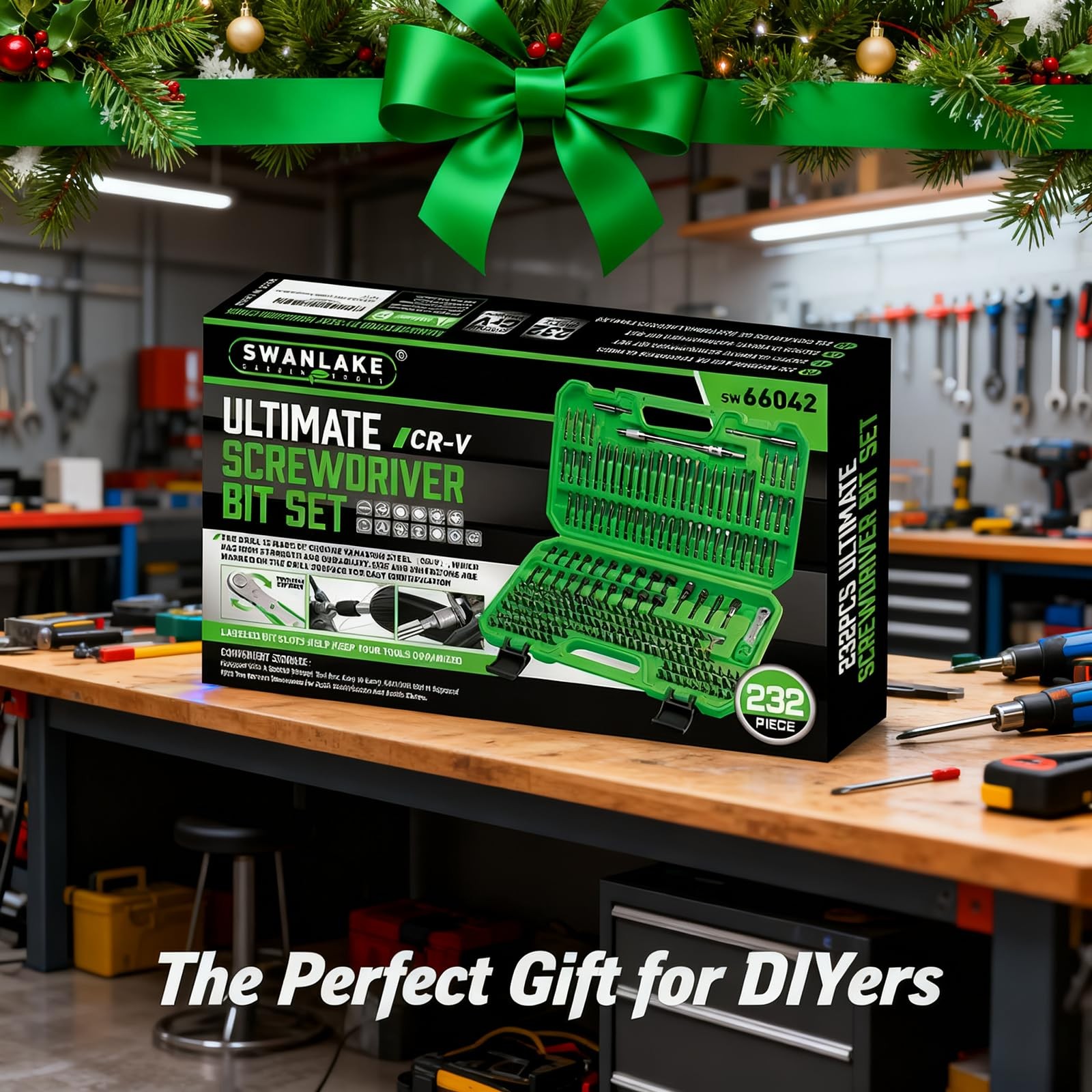 SWANLAKE 232-Piece Ultimate Screwdriver Bit Set, Cr-V Impact Driver Bit Set, Inc
