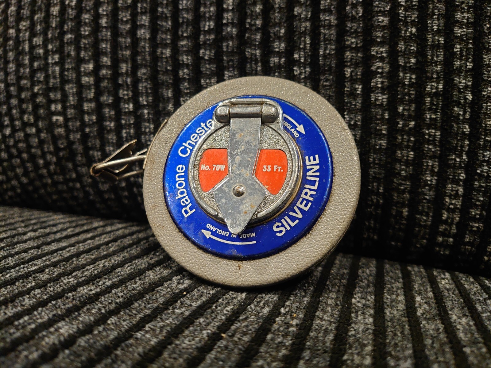 Rabone Chesterman Silver line Tape Measure Vintage 35ft Joiner Builder Craftsman