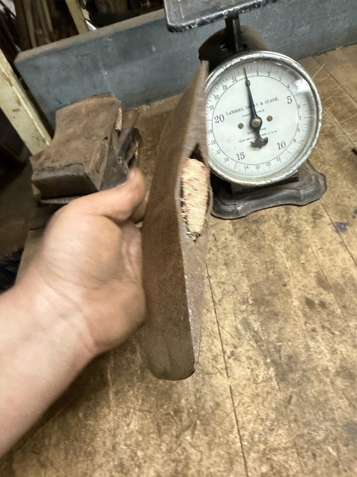 Vintage Rare Early 3-1/2 Lb Double Bit Axe Head Tool Unknown Unmarked Maine USA