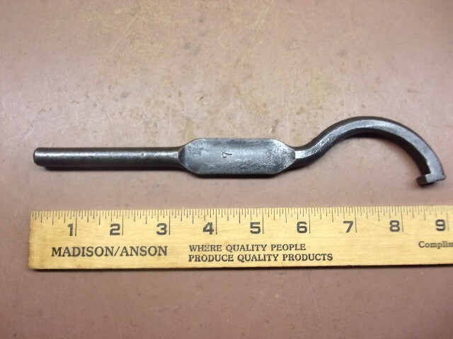 Hand Forged 2″ Hook Pin Spanner Wrench 9″ Long 6 Oz. Wicked Clean Collectible