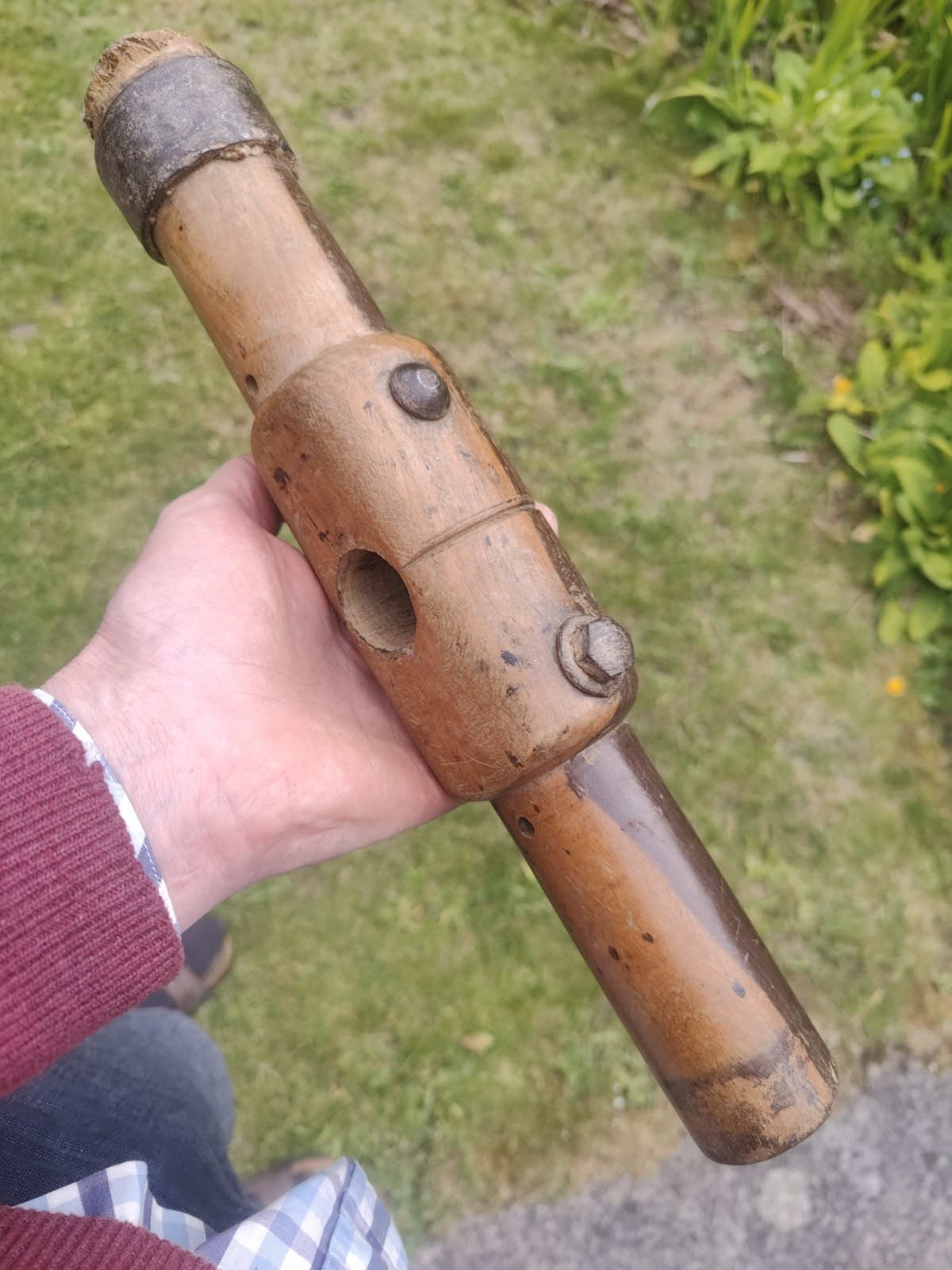 Caulking Hammer Mallet Head, Lignum Shipwright Boat Builders Missing Ring 1.2kg