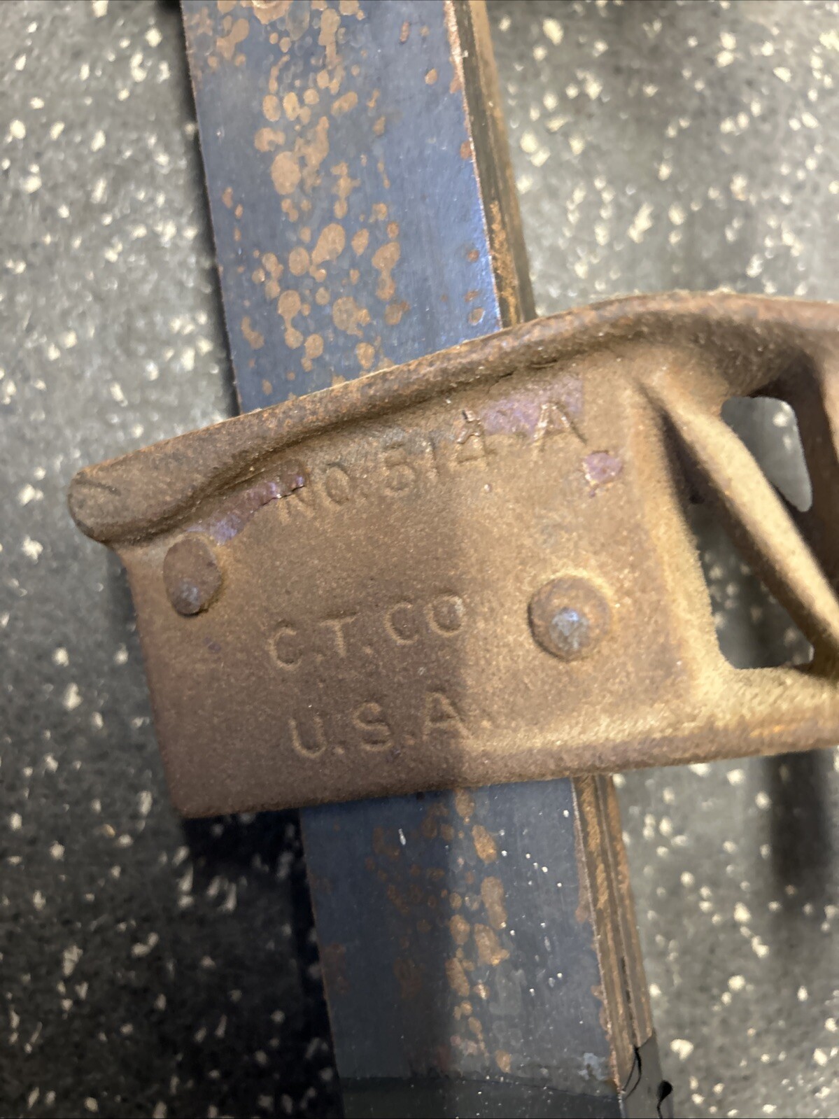 ( 2 ) Vintage Hargrave Bar Clamps 514-B Cincinnati Tool Co. 36” X 3” Deep