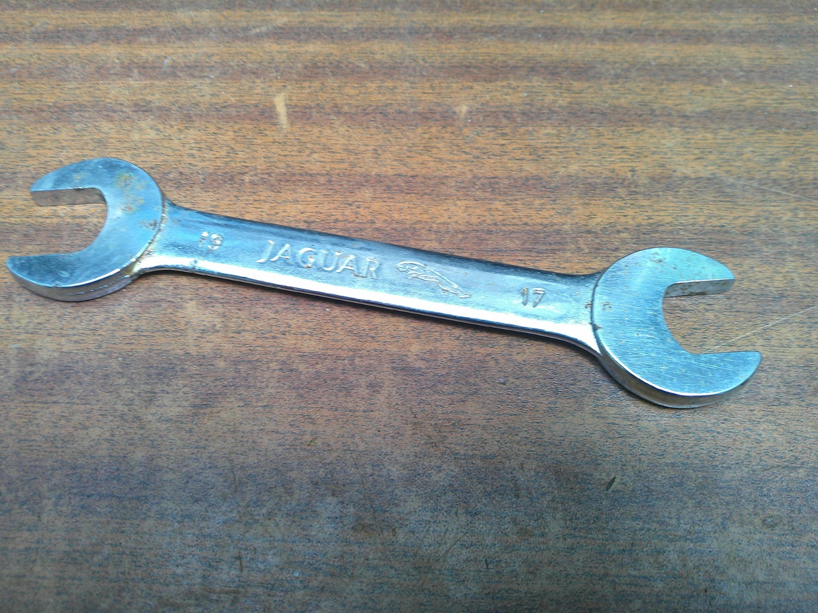 Vintage Classic Jaguar SSP Open Ended Spanner 17mm & 19mm Chrome