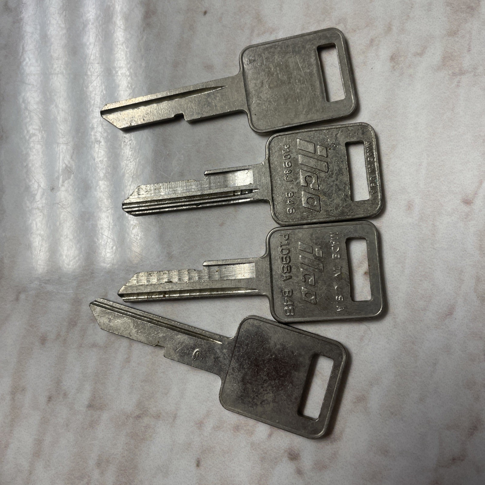 Four Ilco Brand Key Blanks P1098A-B48