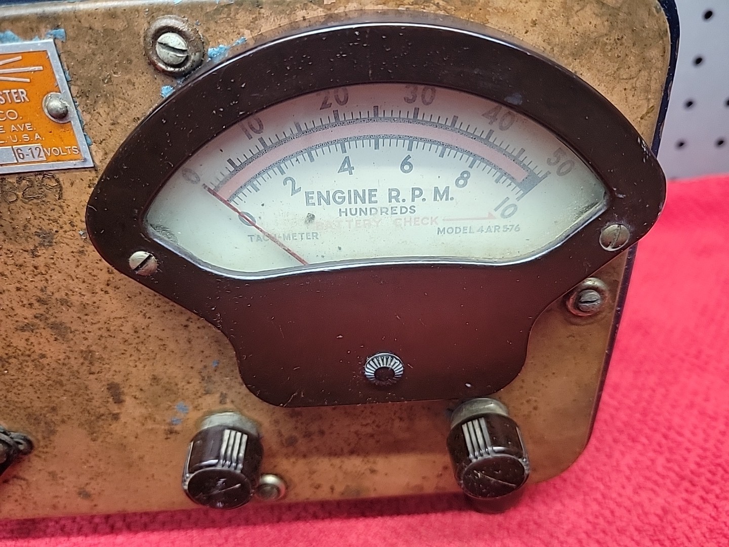 VINTAGE 1950’s SUN DWELL -TACH TESTER 6/12 VOLT Model G615 USA 🇺🇸
