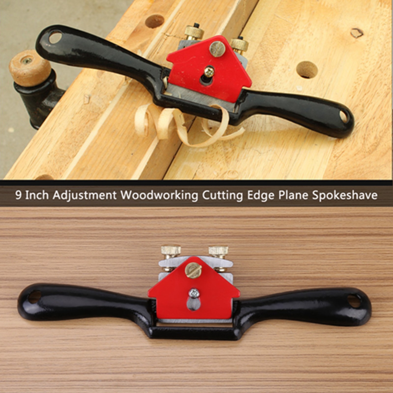9 Inch Adjustment Woodworking Cutting Edge Plane Spokeshave Hand Trimming Tool