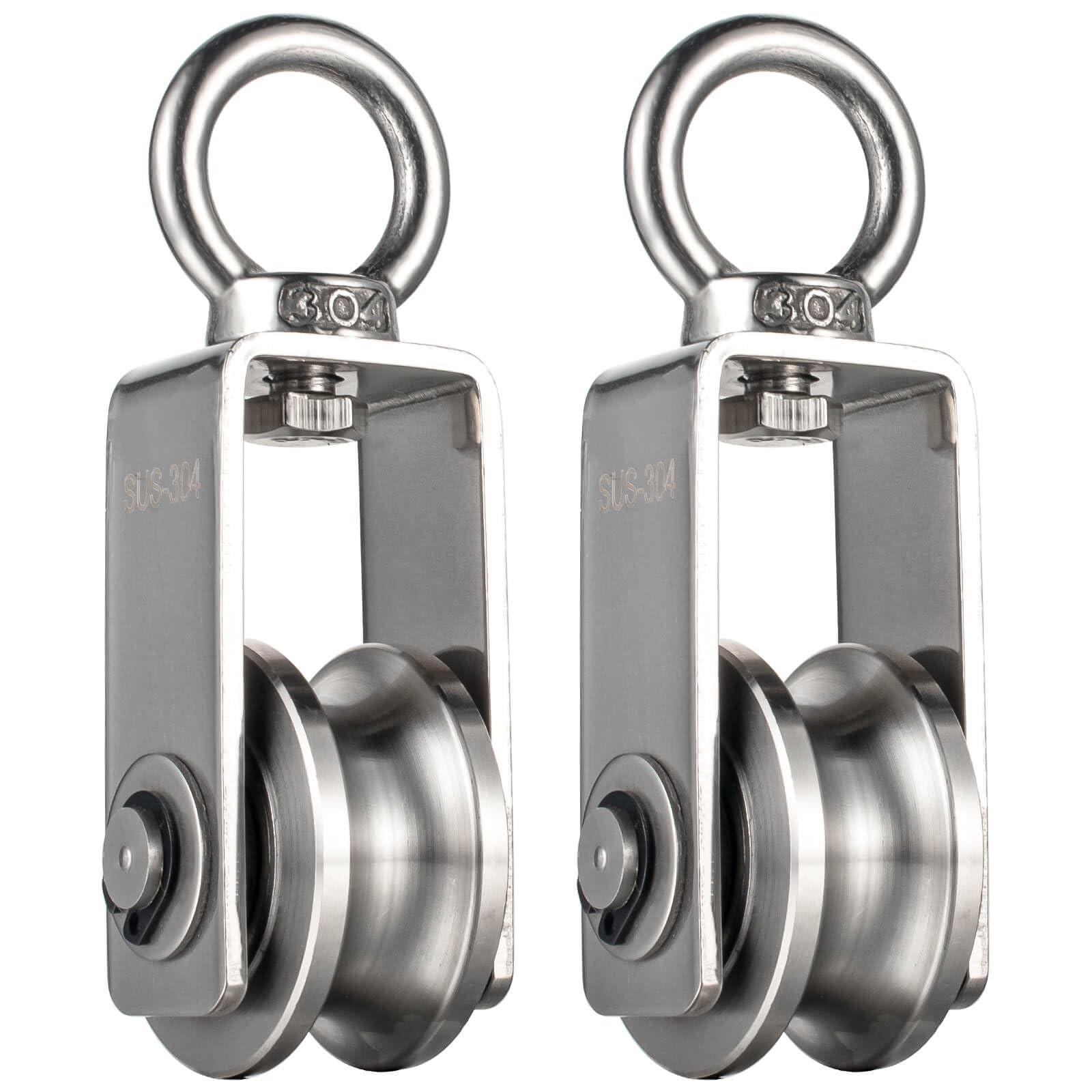 SHINICO Cable Pulley Wheel Stainless Steel, Bearing Inside, Rope Pulley for P…