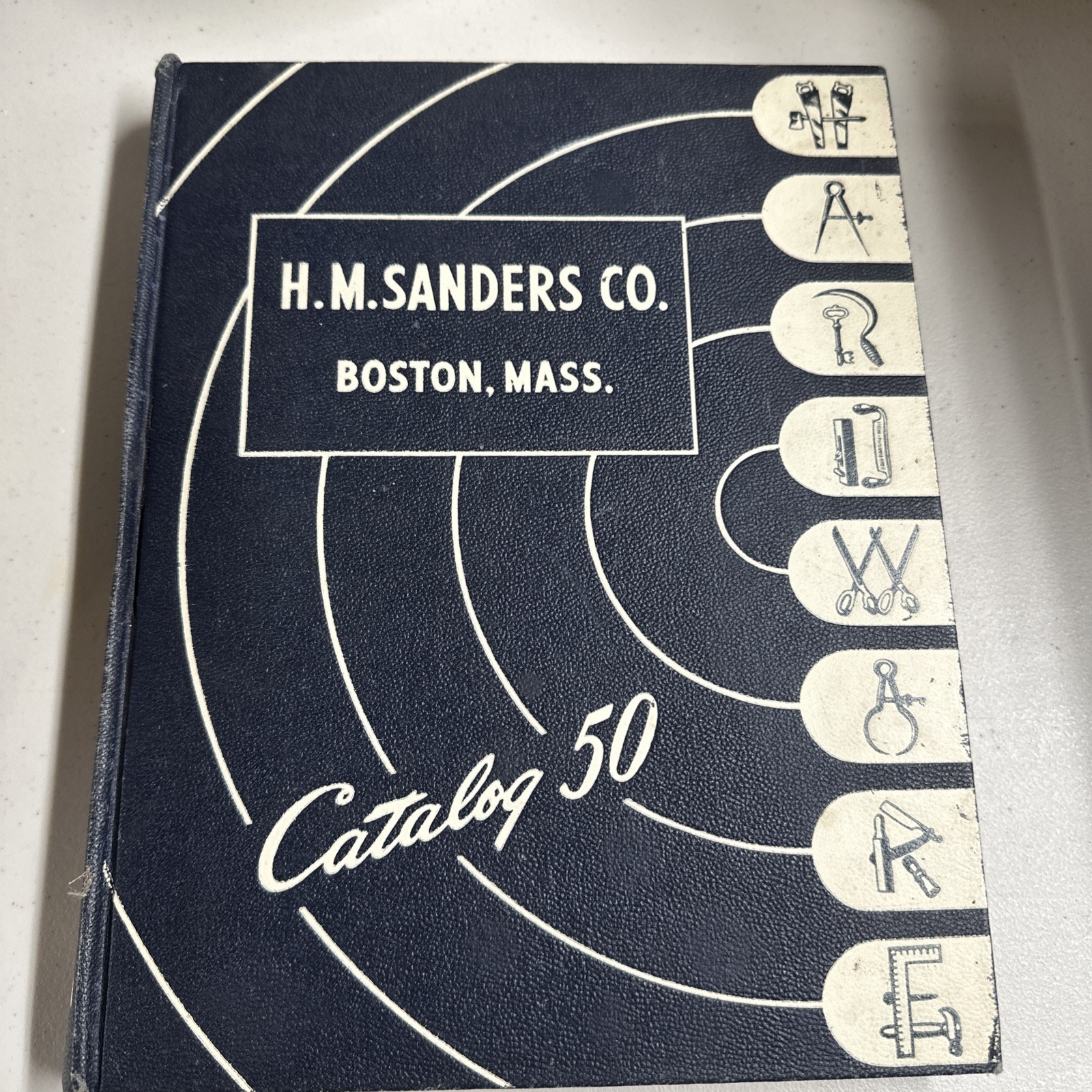 Vintage Tool Catalog 50 Machinists H.M. Sanders Co. Boston,MA History