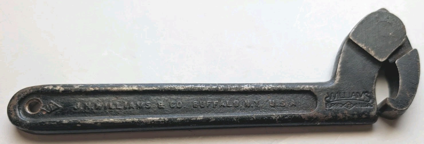 VINTAGE WILLIAMS FORGED IN USA 472 ~ 1.25 – 3.0 Inch ADJUSTABLE SPANNER WRENCH