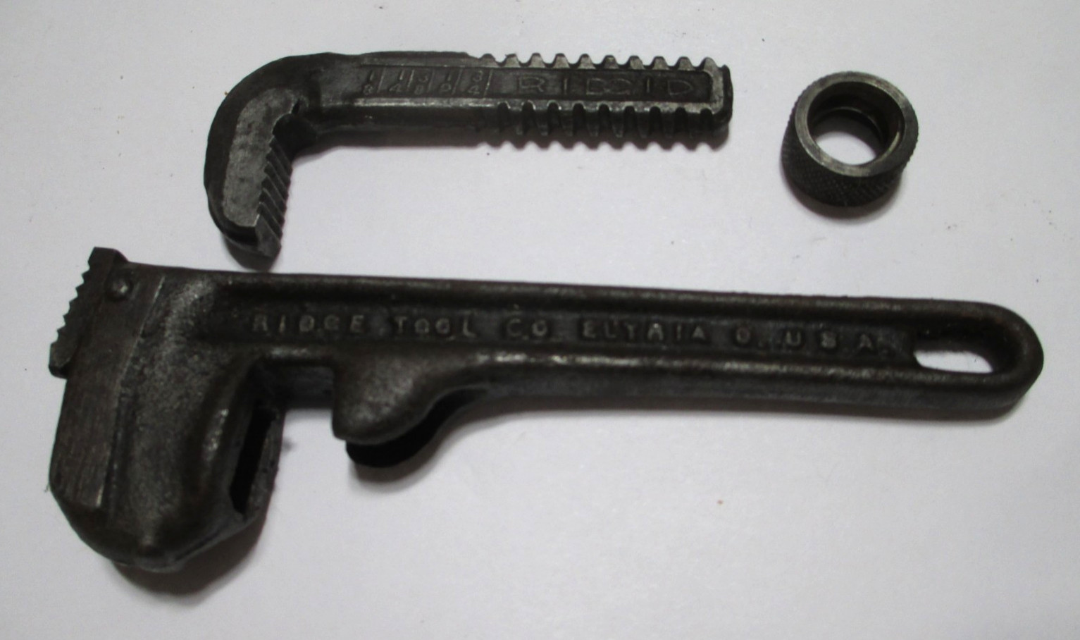 Vintage Ridgid Oil Hardened 6″ Pipe Wrench Elyria, Ohio U.S.A.