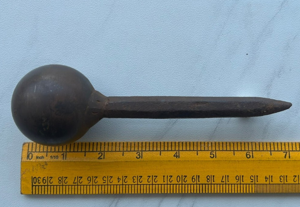 Vintage Hard Steel Ball Mushroom Round Head Anvil Gunsmith Jeweler Tool