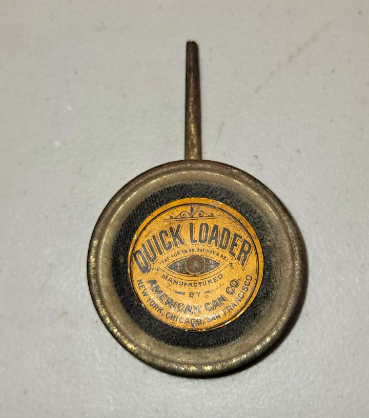 American Can Co. Quick Loader Powder Can Vintage 4½ × 2½ × 1½ inches