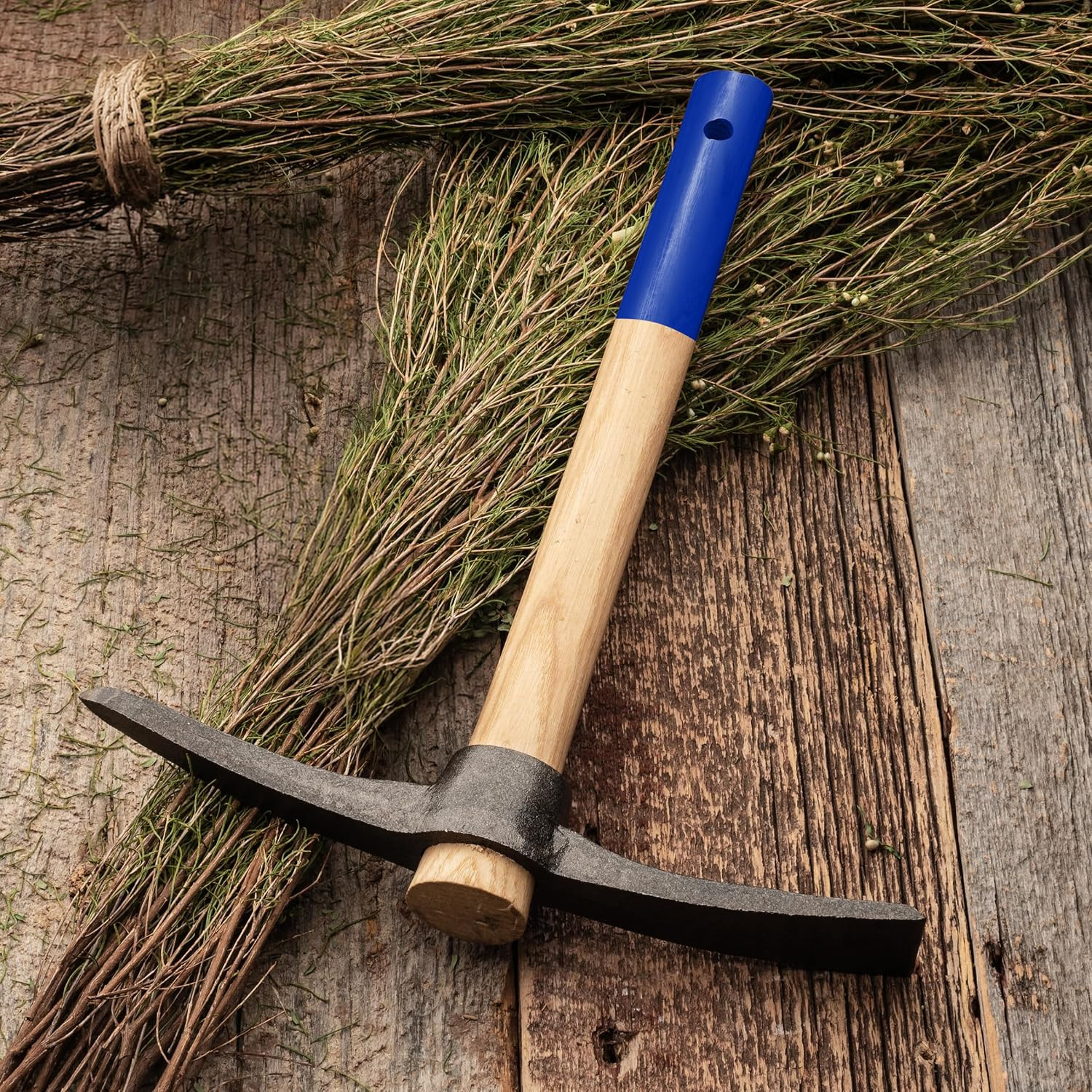 16” Hand Pick Axe – Forged Steel Pickaxe for Digging, Loosening Soil, or Weeding