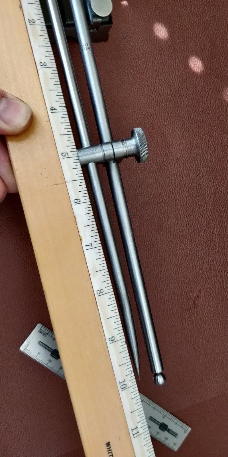 NICE!!! – STARRETT No. 57 / 57B Surface Gage 12″ spindle + 8″ Spindle