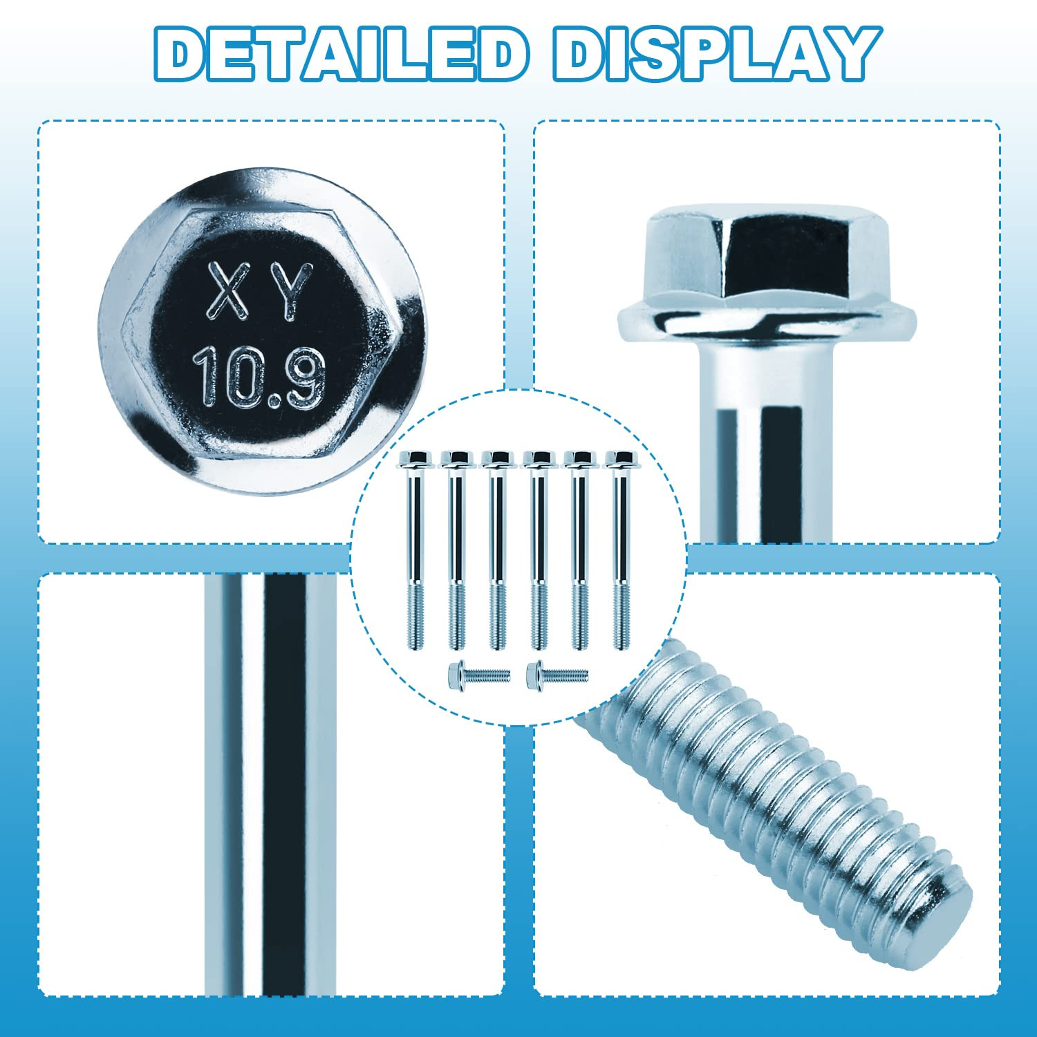 LS Water Pump Bolt Kit Thermostat Bolt Kit Fits for All GM Chevrolet 1997-2014 L