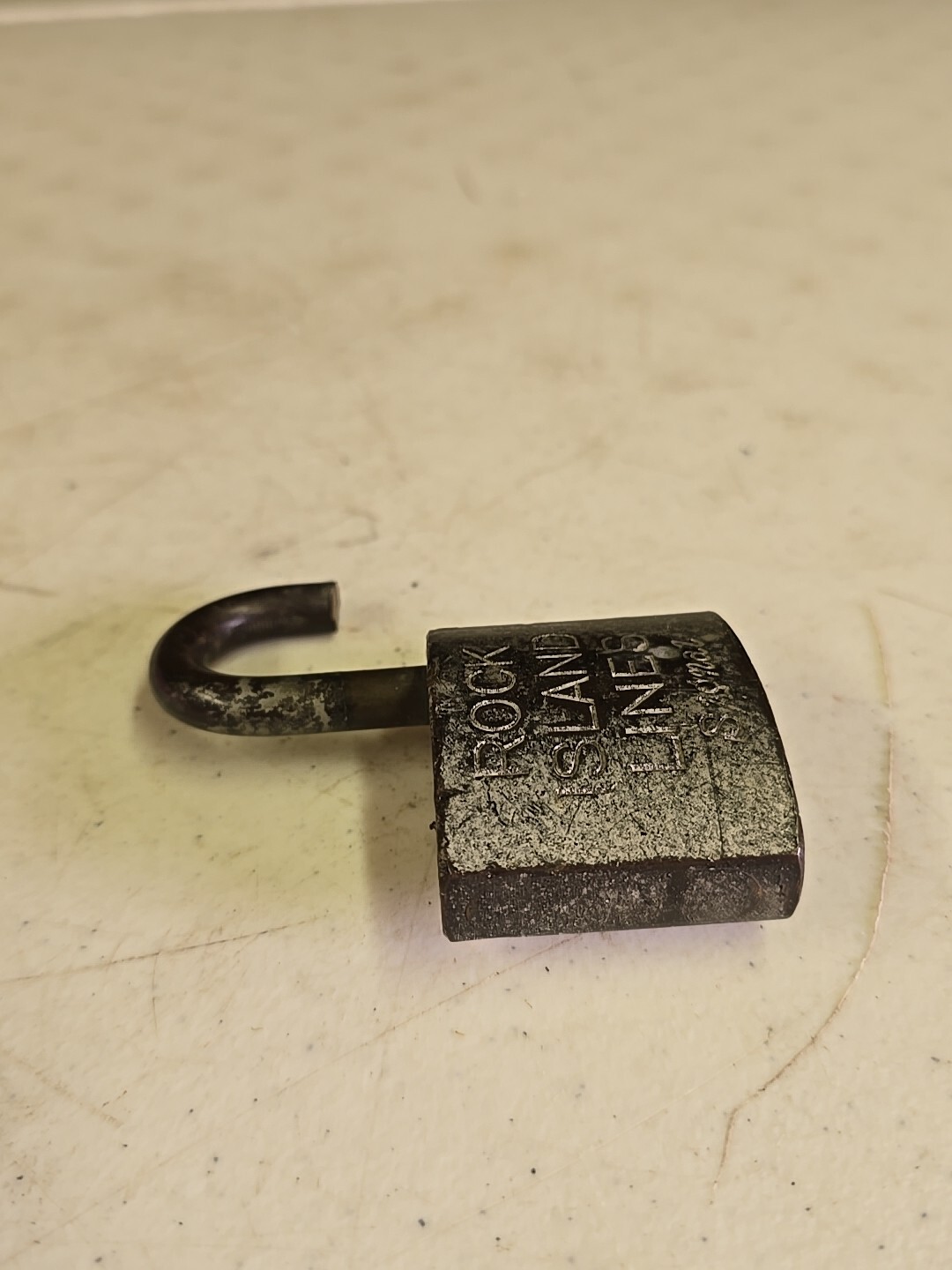 Vintage Rock Island Lines Rail Road Brass Signal Padlock Corbin Lock Co.