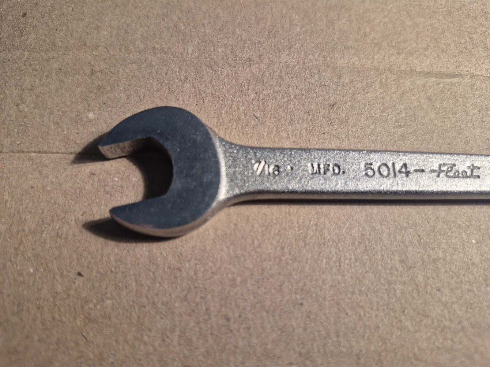 Fleet No 5014 3/8″ X 7/16″ 1940’S/1950’s MADE IN USA, Vintage Collectible Wrench