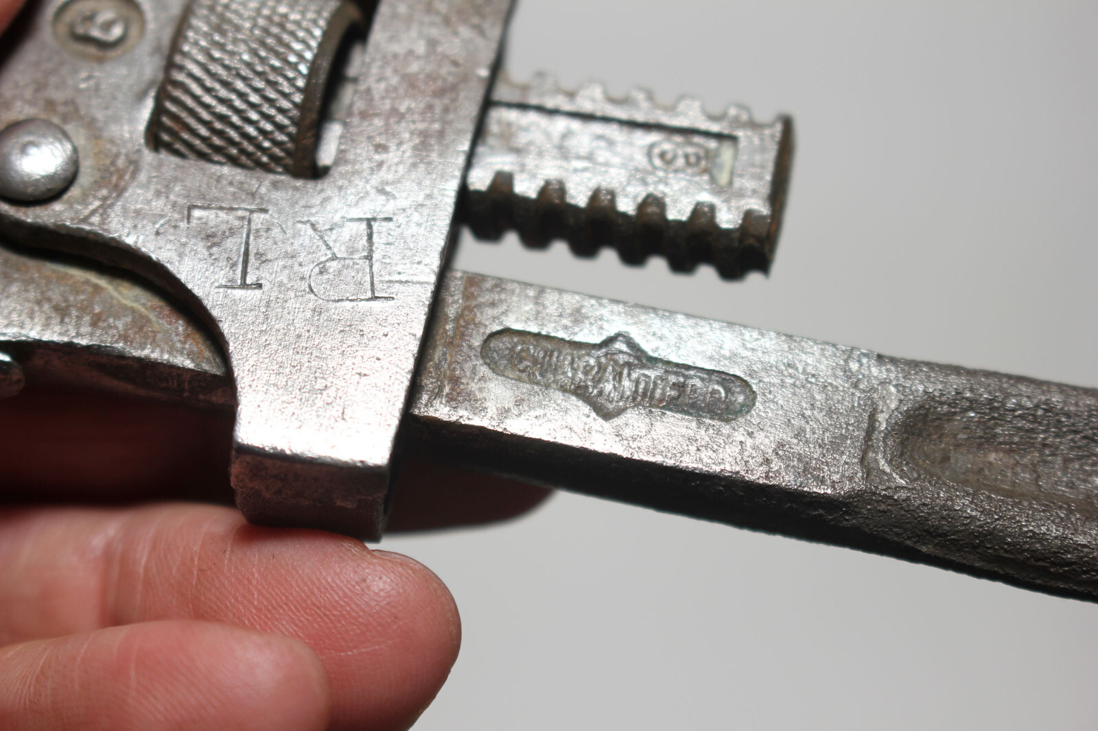 Vintage 8″ Adjustable Stillson Pipe Wrench Drop Forged Steel Made in USA