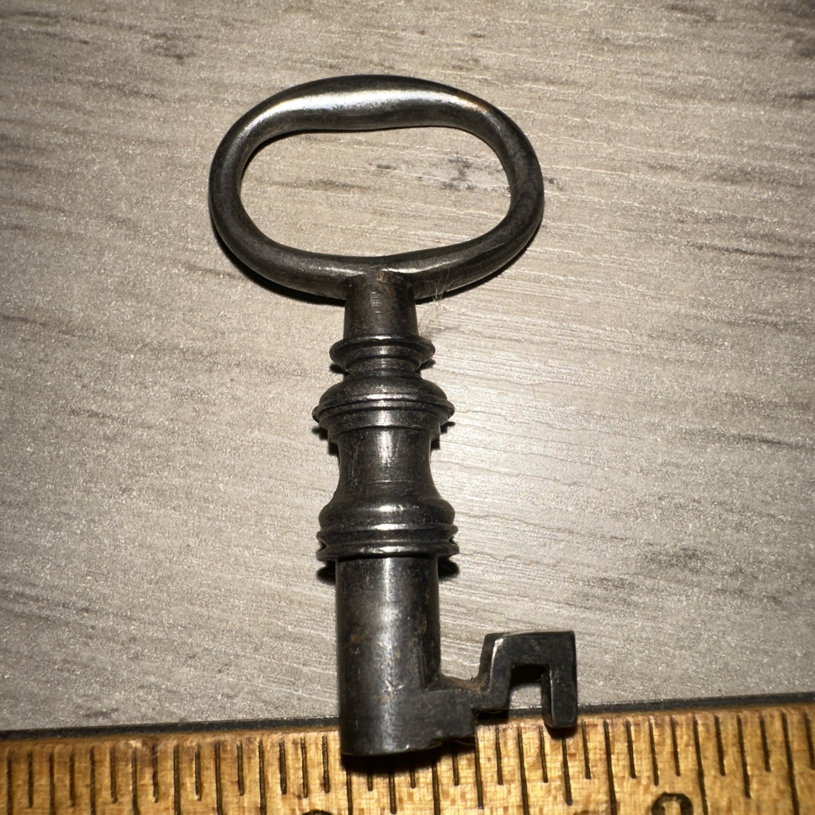Antique Hollow Barrel Skeleton Key Unique Tip Design. Legit Antique Key #12