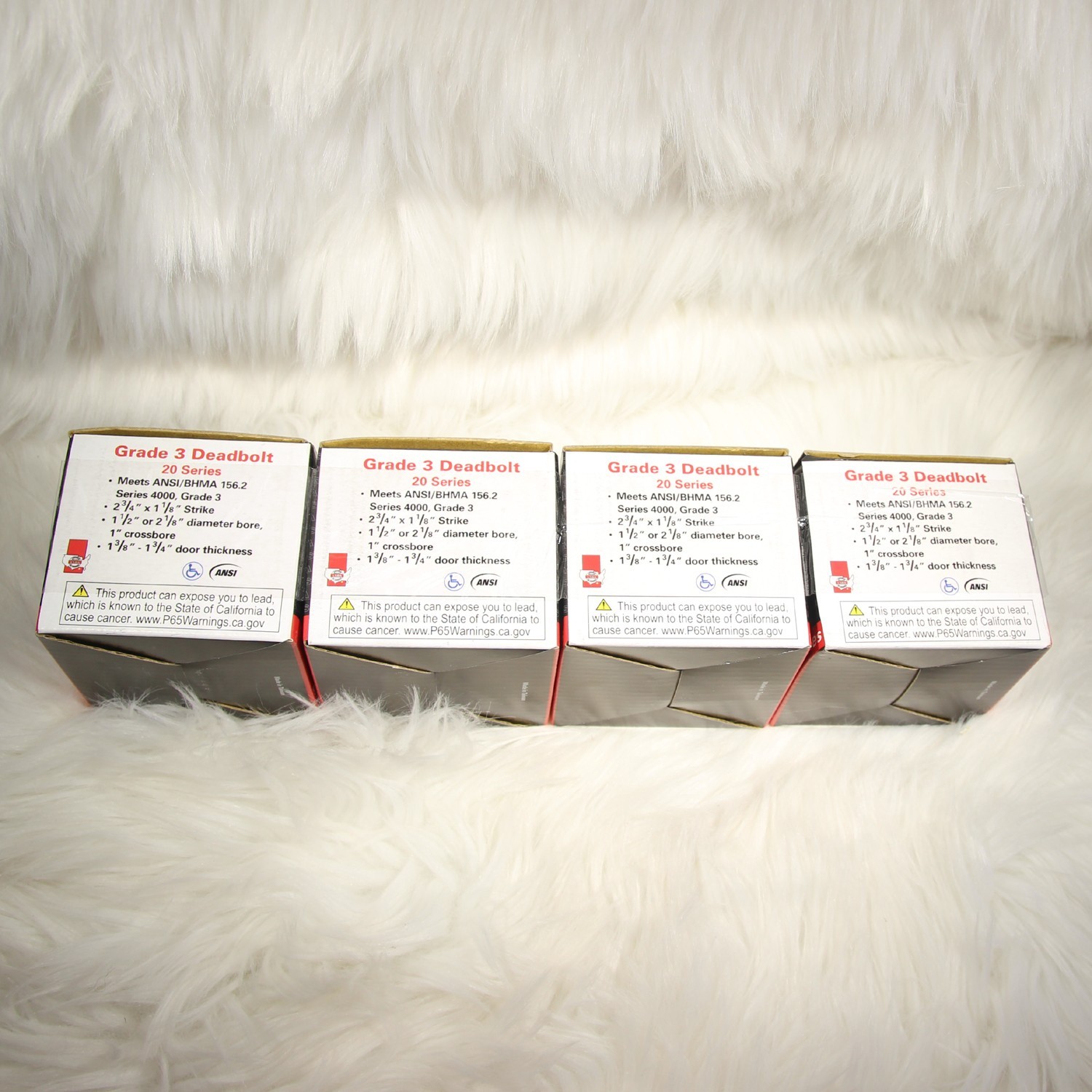 Lot of 4 LSDA 20 Series Deadbolts KEYED ALIKE US32D Satin Stainless Open Box*