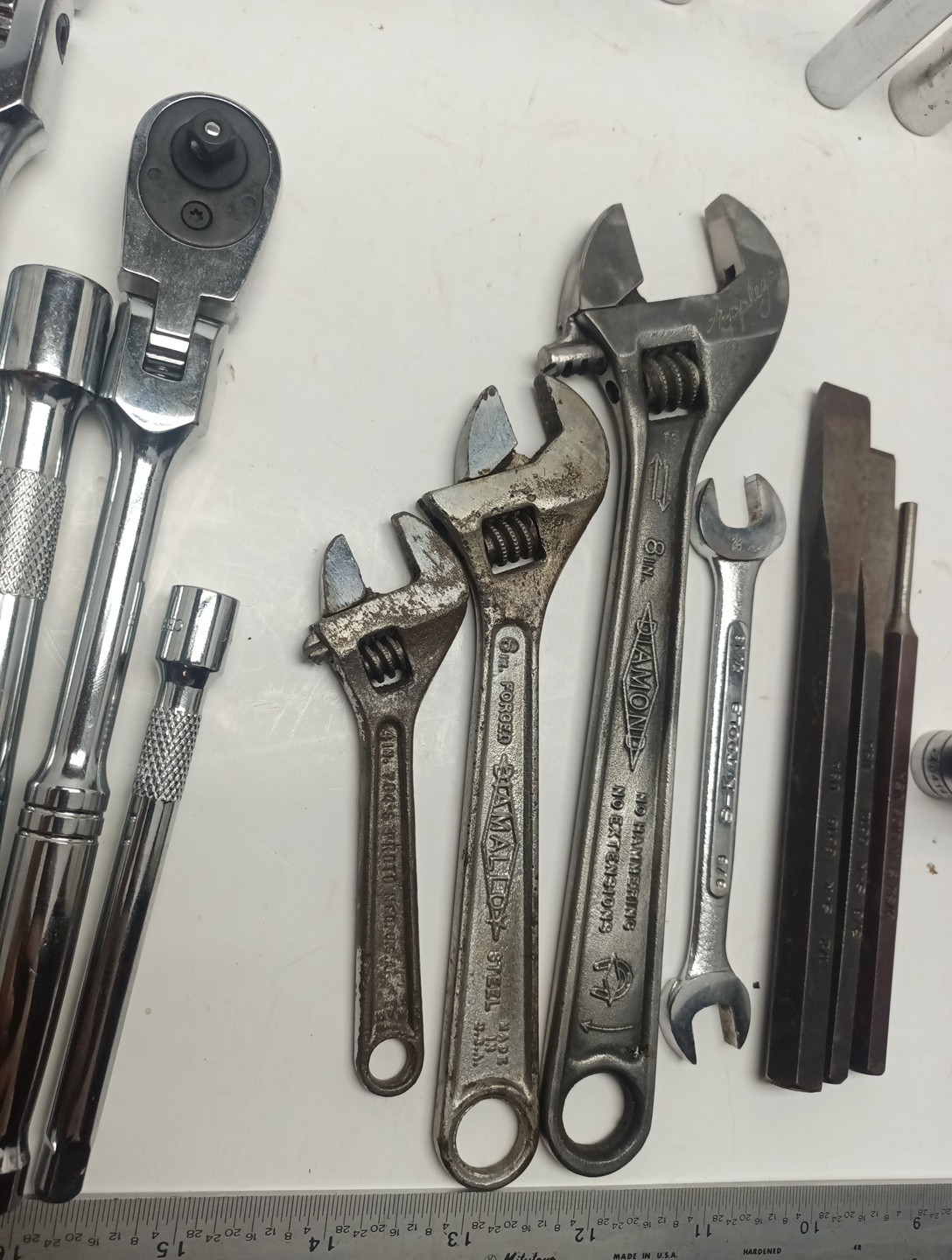 Massive Mechanic Tool Lot Snap-on Craftsman SK Flex Head Ratchets Wrenches 5