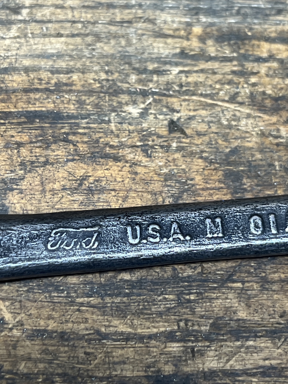Vintage FORD M 01A-17017B Double Offset Box Wrench, Made in USA. Ford Script