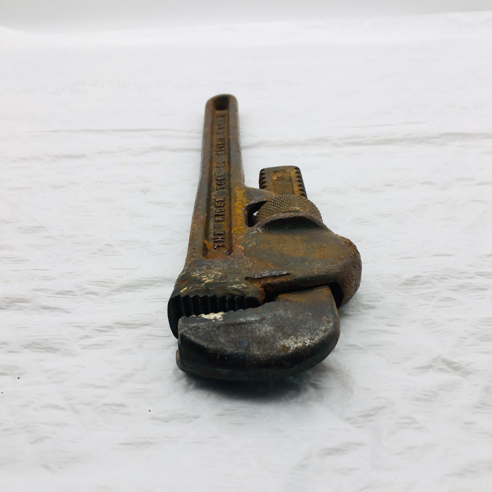 Ridgid Heavy Duty 10″ Pipe Wrench Made in USA Vintage Ridge Tool Co Elyria Ohio
