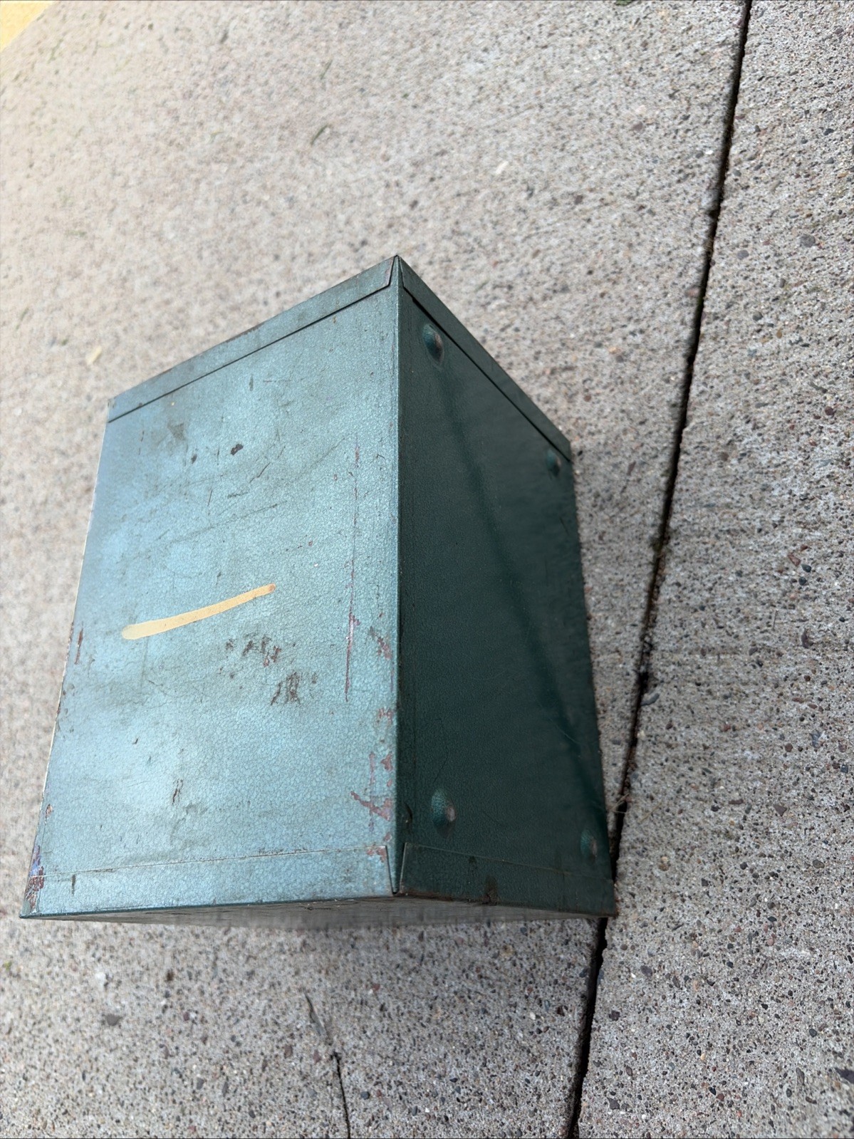 Vintage Waterloo Metal Box 4 Drawer Metal Toolbox Bins Small Part Bin Green