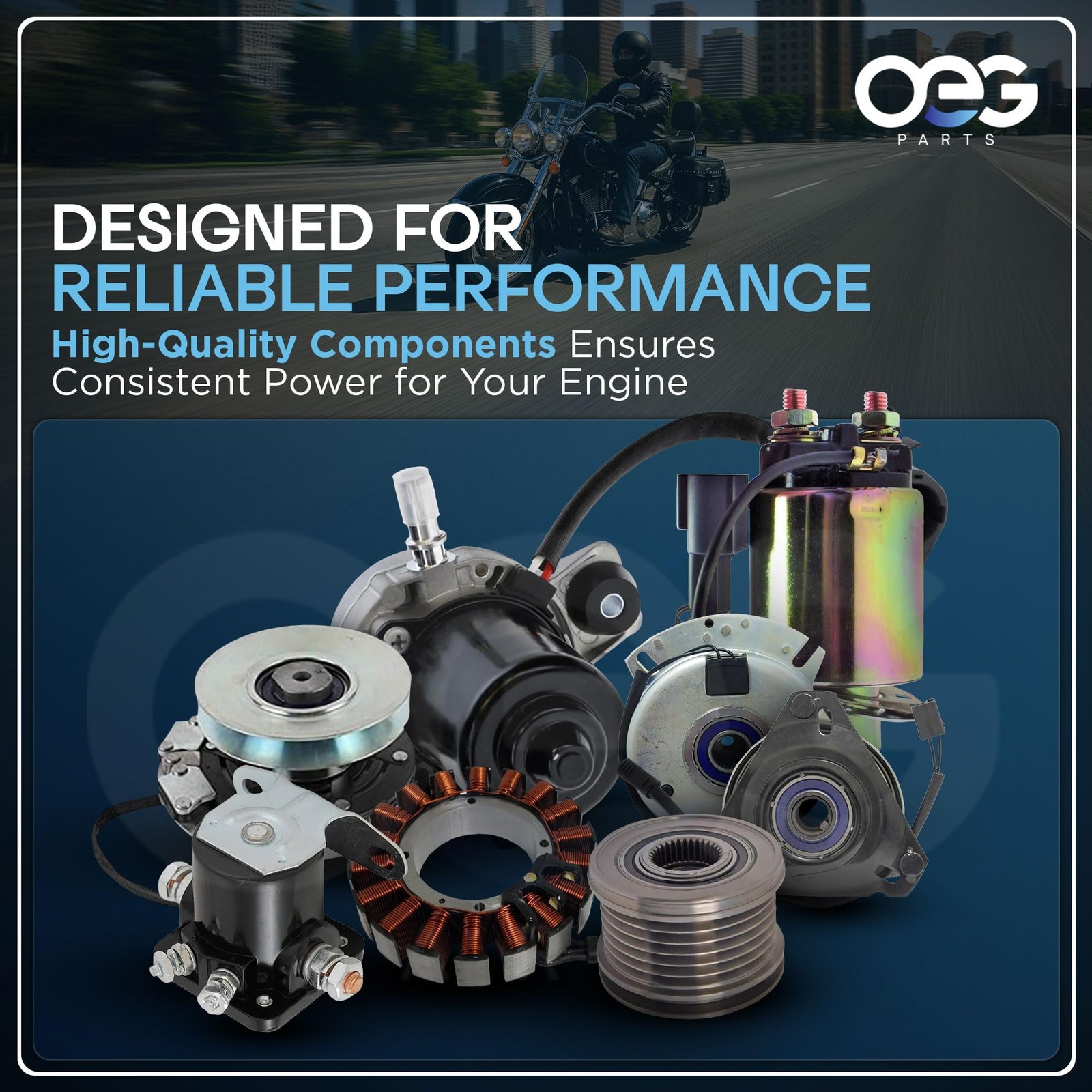 OEG Parts Pulley Replaces C5AZ10344L C5TF10A352K2; V2 66mm OD, 10mm Belt