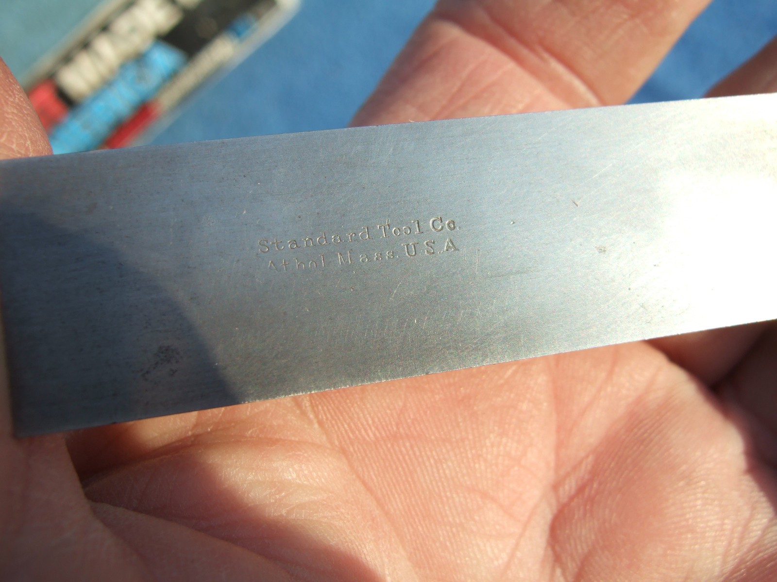 STANDARD TOOL SQUARE STRAIGHT EDGE 3″ VINTAGE VERY OLD SIMILAR TO STARRETT NO.20