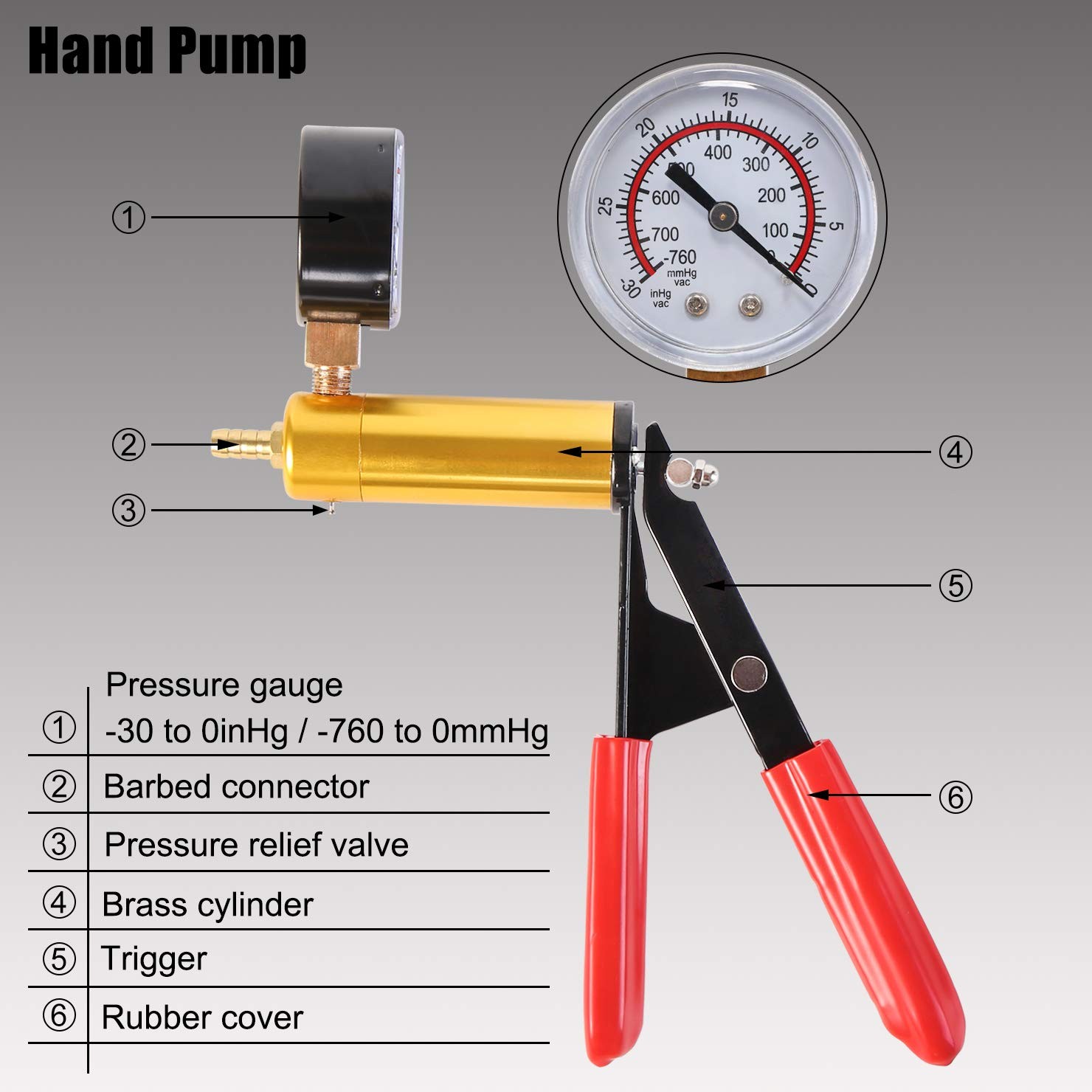 YSTOOL Brake and Clutch Fluid Hand Pump Vacuum Bleeder Tool Kit | Brake Oil C…