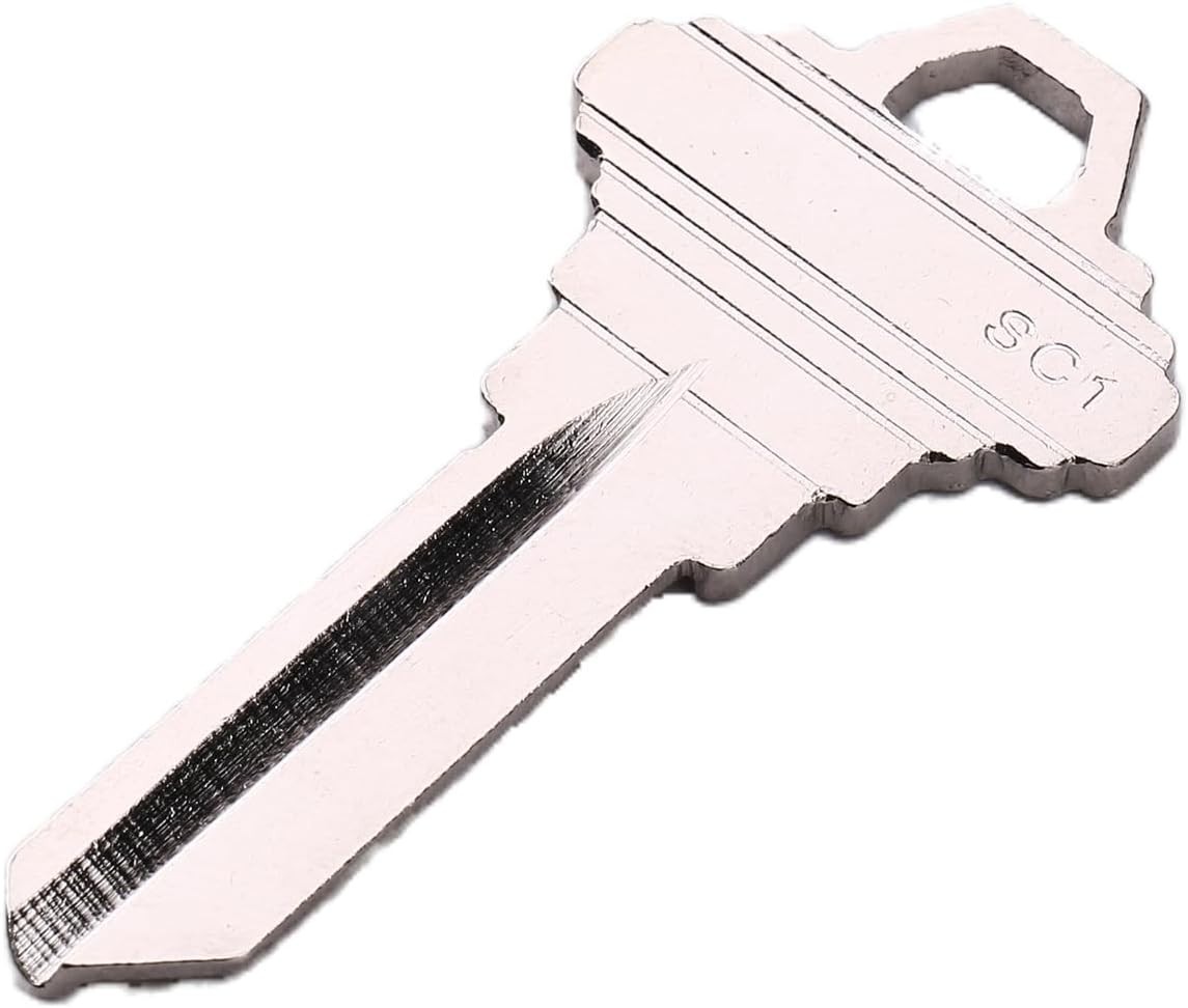 10-Pack SC1 Copper Blank Keys – Anti-Corrosion Uncut Blanks for Key Duplication