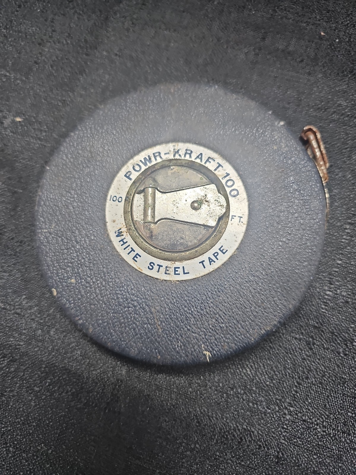Vintage Measuring Tape Montgomery Ward Power Kraft – Steel Tape 100 Ft. 84-4060