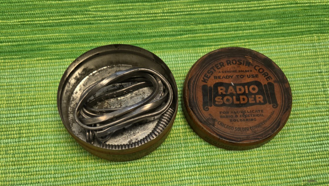 Antique Tin of Kester Rosin Core Radio Solder – Chicago Solder Company
