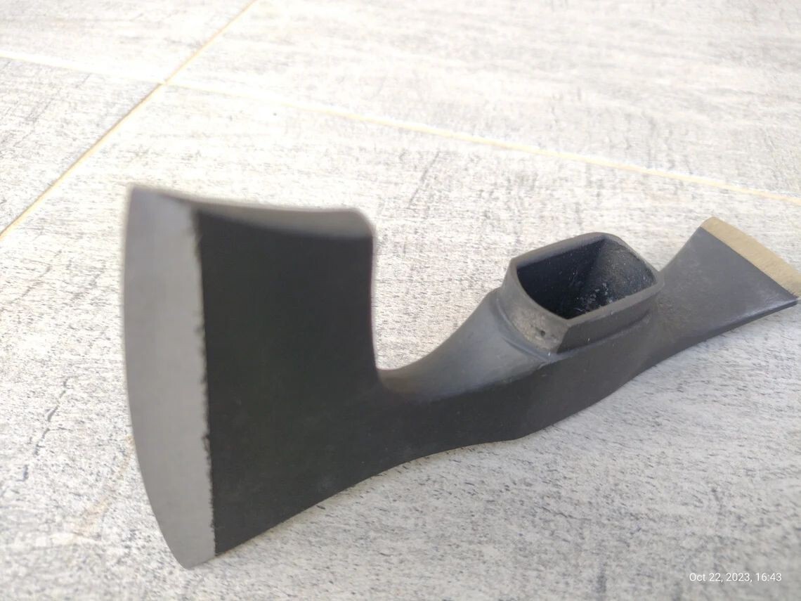Carbon steel axe adze head bearded hatchet axe HEAD with adze blade – two blades