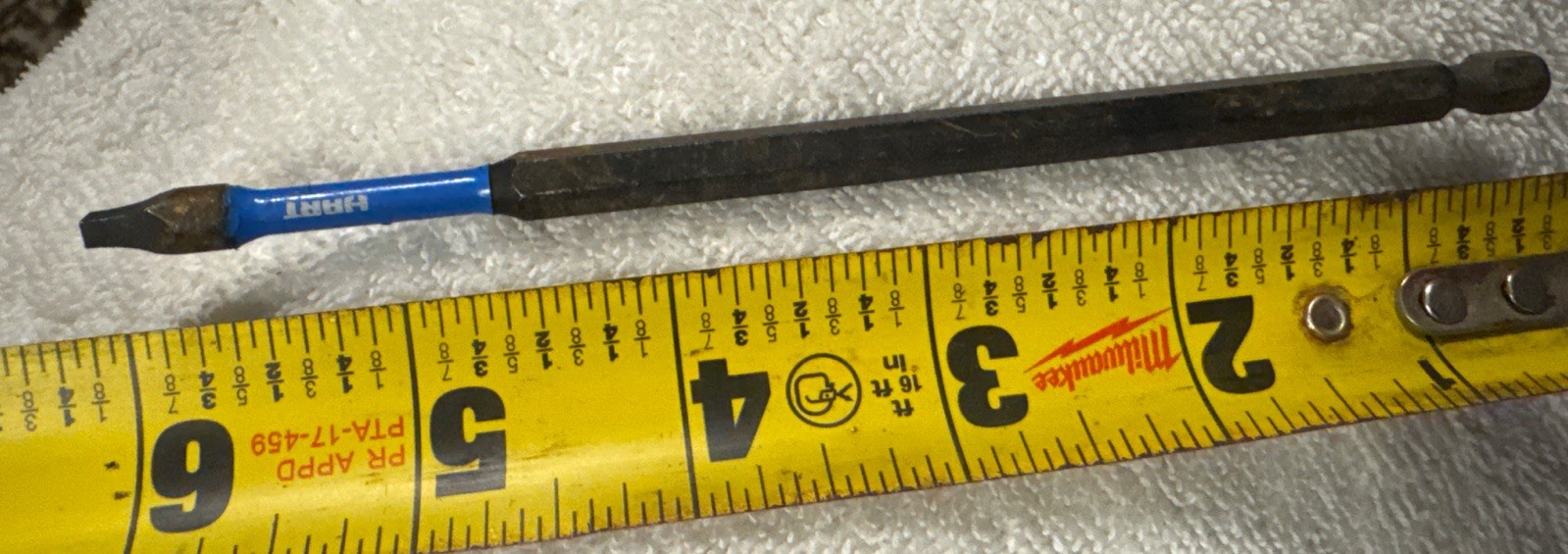 6”,Hart 1/8 Inch Male to Bit 1/4” hex Drive tool