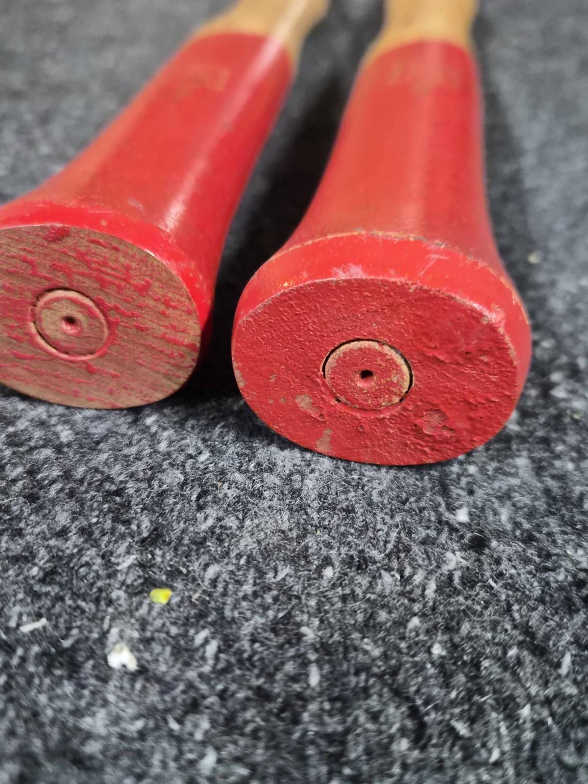 Chicago Rawhide C/R NOS Wood Replacement Handles No.3 Never Used 13.5″ (2 Pcs)