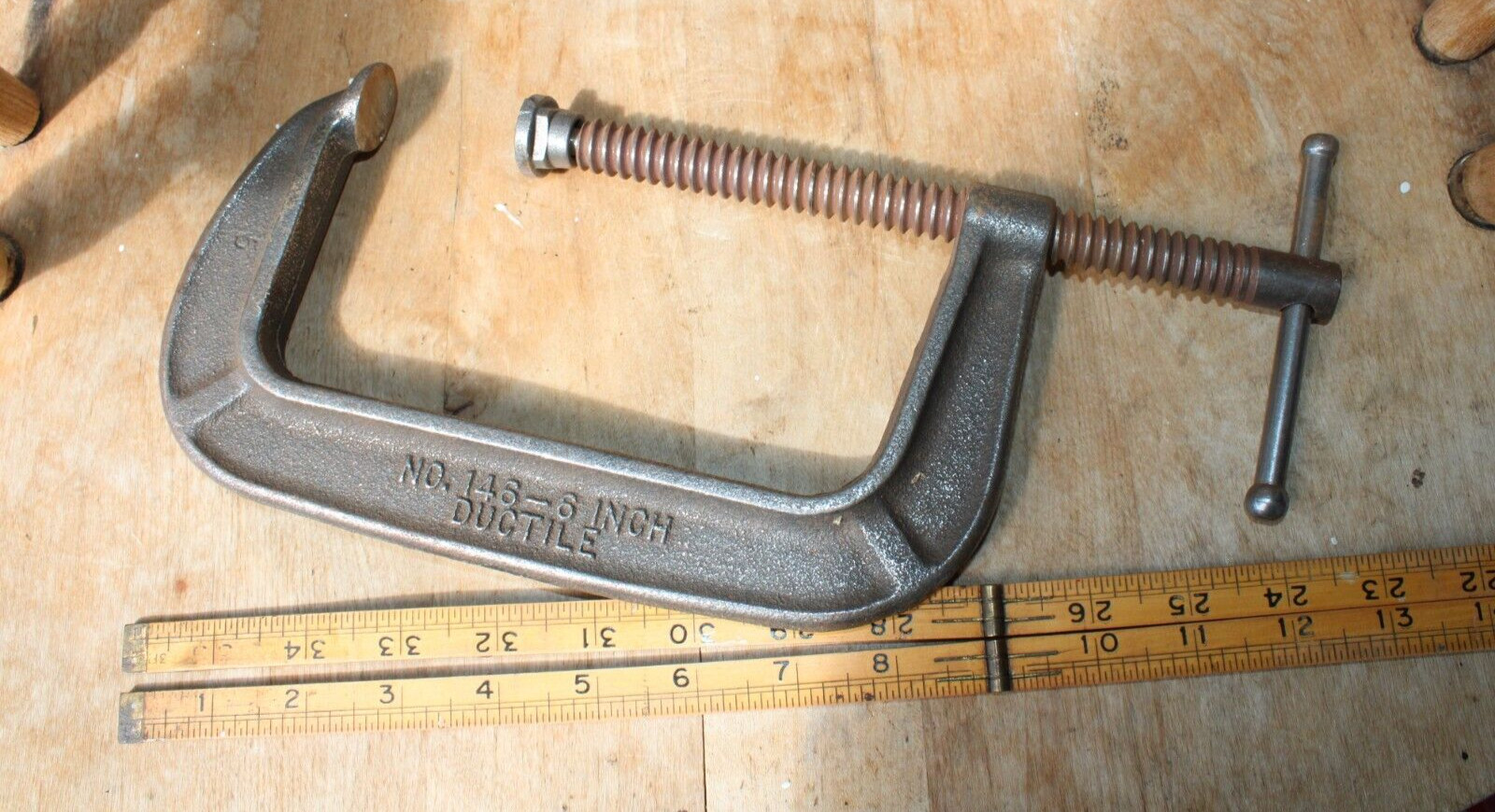 #5 BRINK & COTTON ~ 6 INCH C-Clamp – No. 146-6 Ductile – cast iron