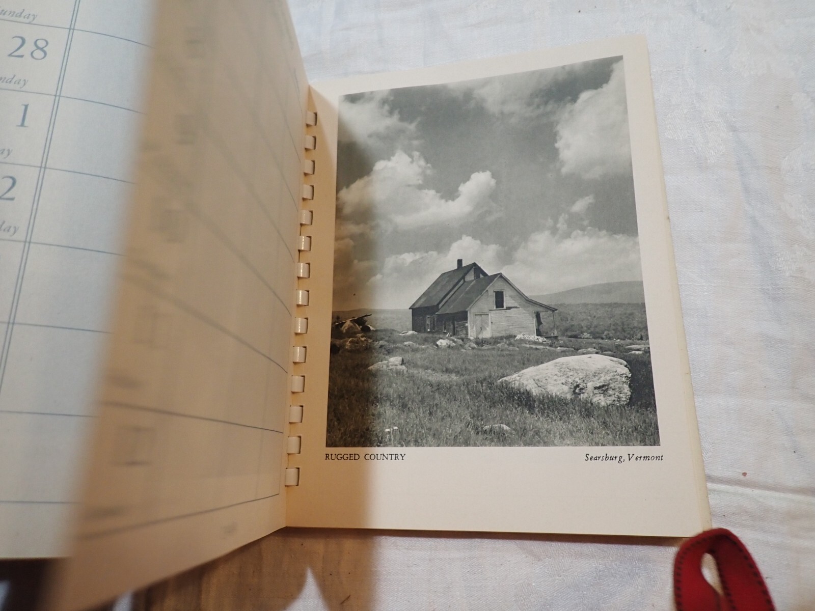 Vintage 1949 New England Calendar Datebook Journal NEW in box Hastings House