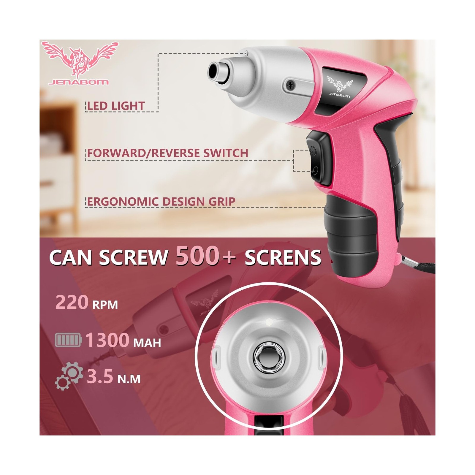 Cordless Screwdriver Rechargeable, Electric Screwdriver Cordless 24pcs, USB S…