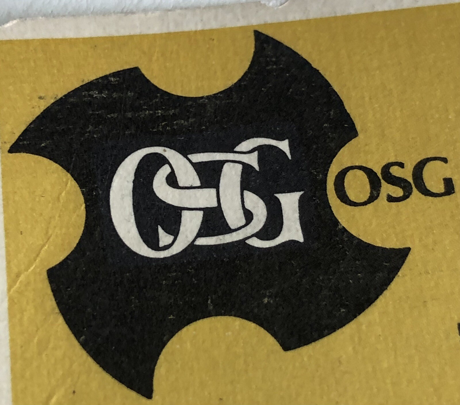Vintage OSG Tap And Die Inc. Metric Thread Pipe Tap Drill Paper Chart 1970s USA