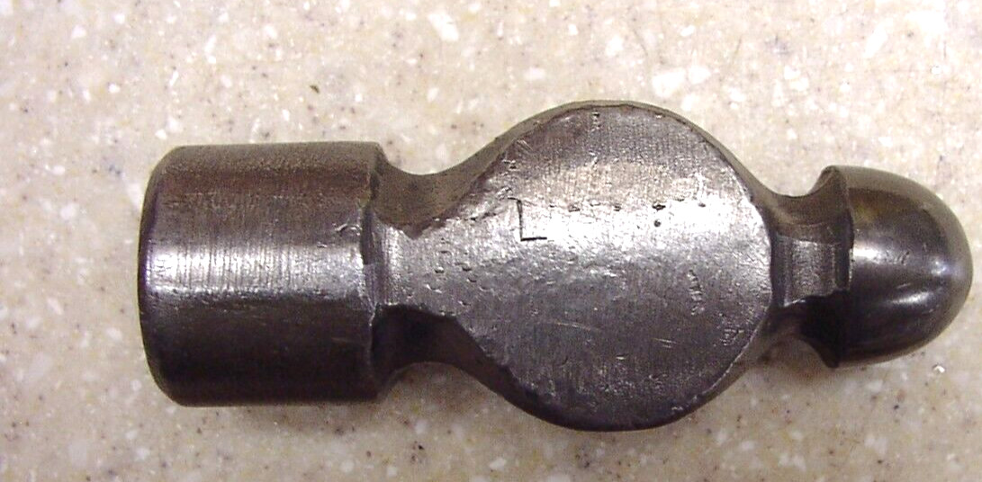 Vintage Cheney RR Finish 1lb. 6.6oz Ball Peen Hammer Head,4-3/8″,Very Good Cond