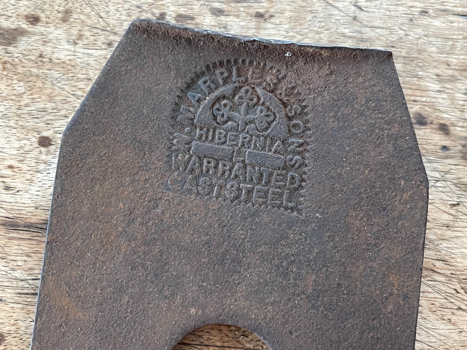 Antique Marples Hibernia Cast-Steel Wood-Plane Iron 2.5″ / 64mm circa 1890