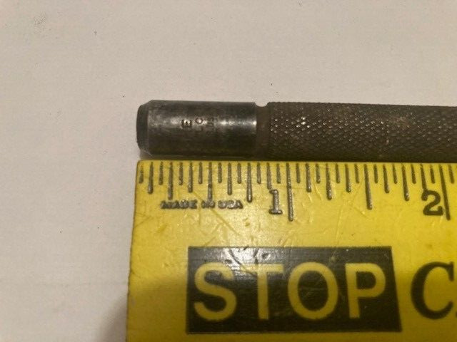 MADE IN USA – VINTAGE “CHROME” UNION TOOL CO 5/32″ TIP NAIL SET /PUNCH