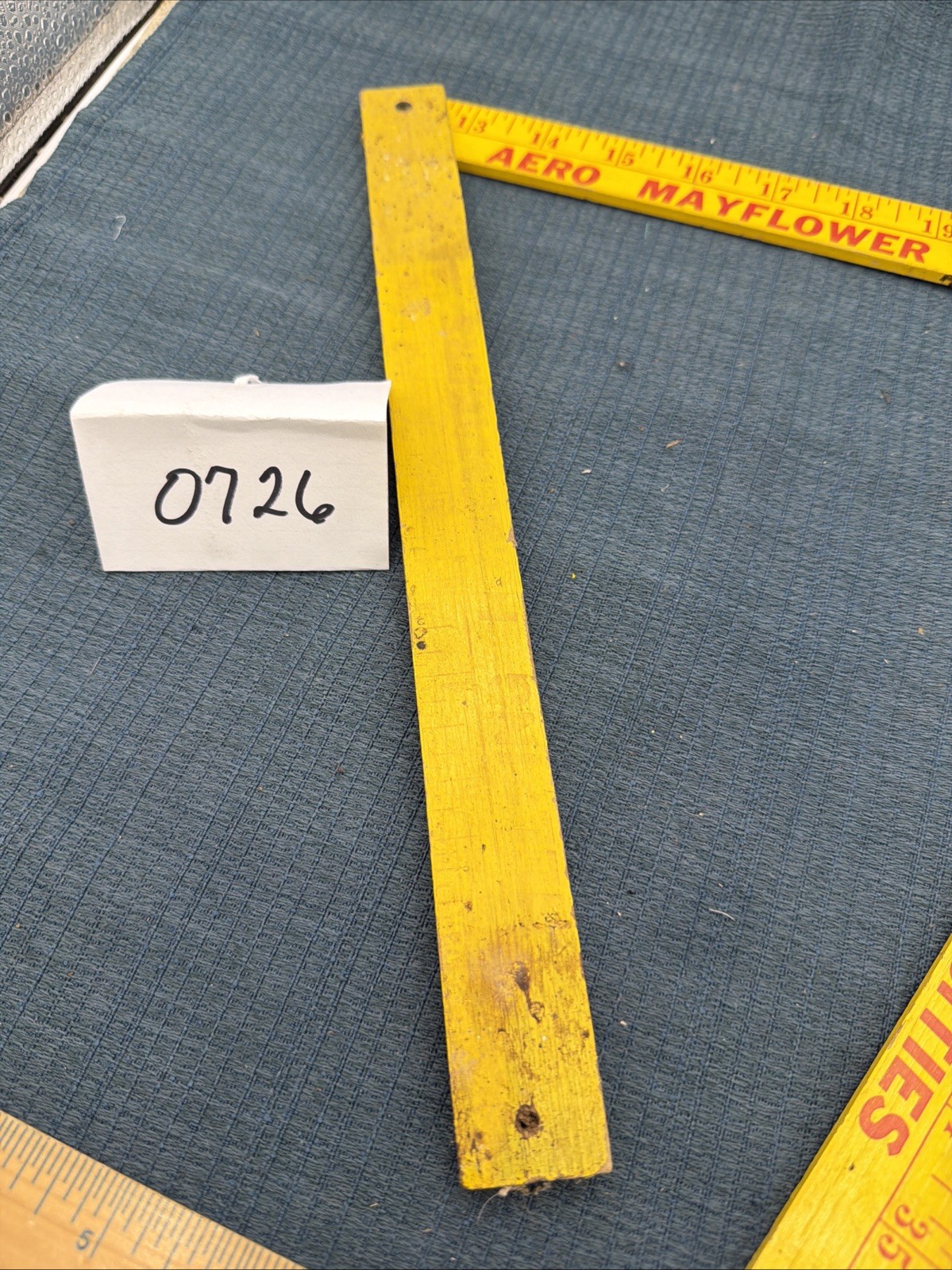 Vintage Advertising Tri-Fold Folding Wood Yardstick Ruler MAYFLOWER TRANSIT CO