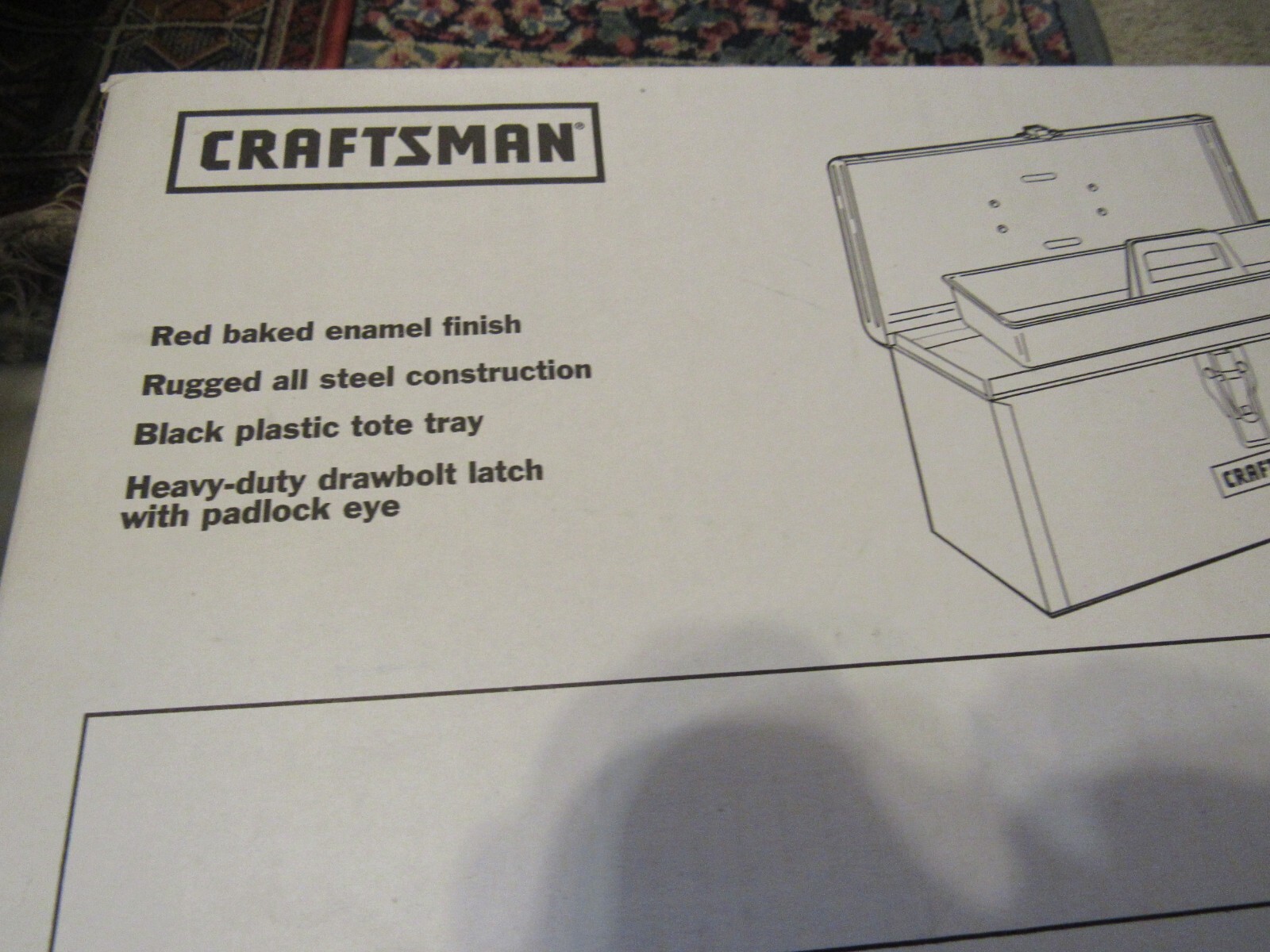 DOODLE BOX Kids Customizable Tools Box Paint USA NEW NOS 959561 Craftsman