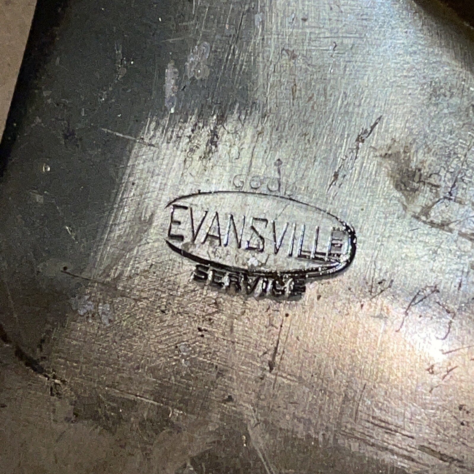 Evansville Good Service 12in Carpenters Hatchet Vintage & Antique 6” Head
