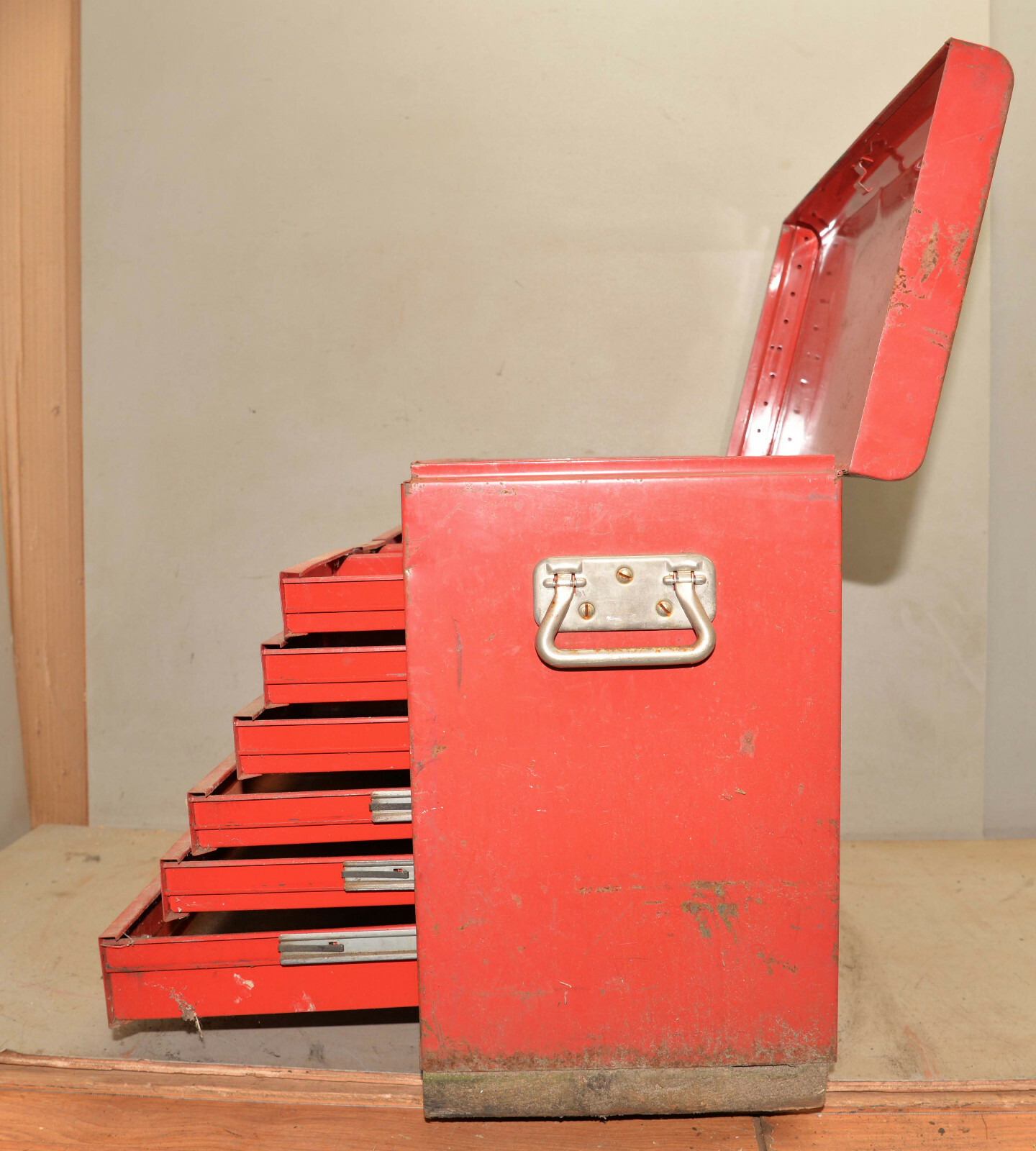 Huge Dayton 12 drawer mechanics 1950s tool box chest vintage garage rat rod