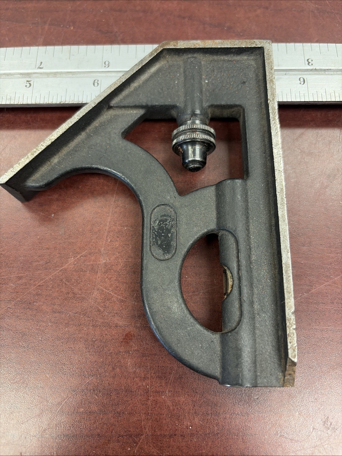 Vintage L S Starrett No 4 RGRAD – 12″ Combination Square Tool Level