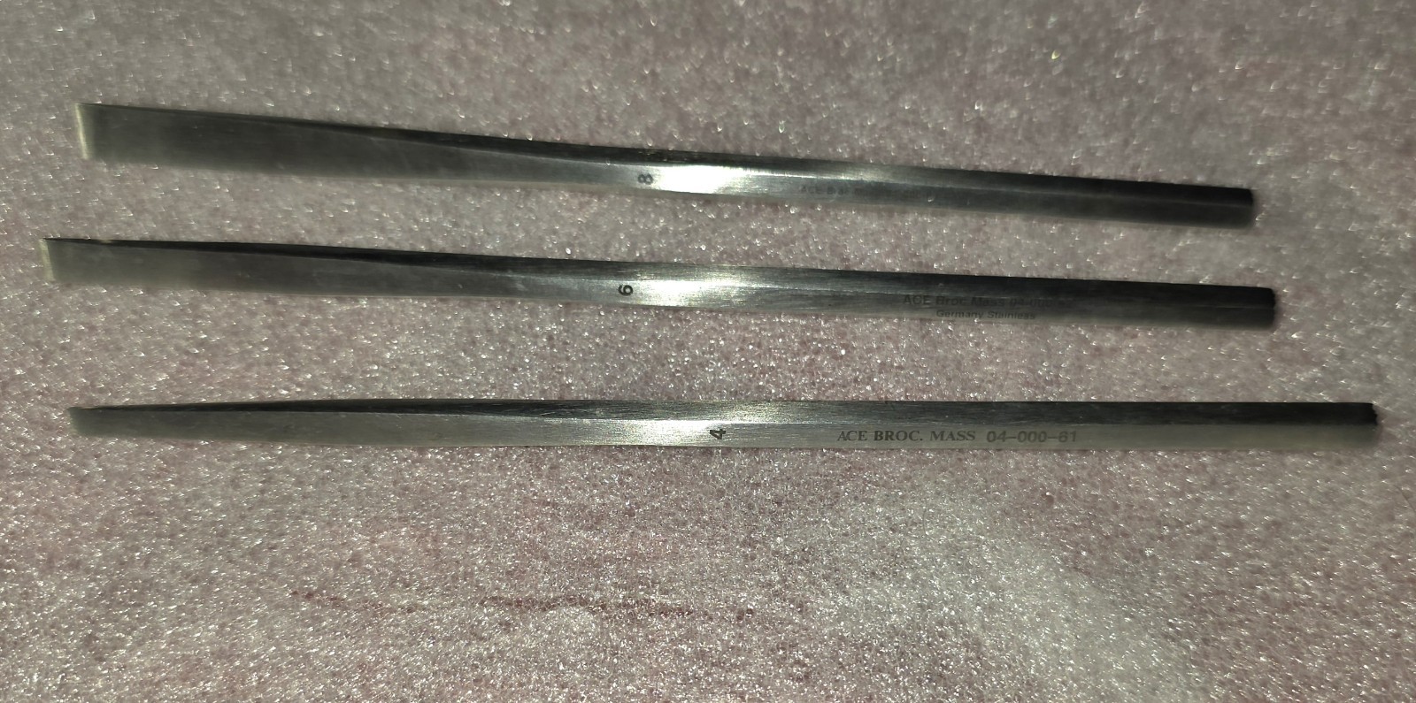 ACE Broc MASS-04-000-63/62/61 Germany SS Chisels Set of 3
